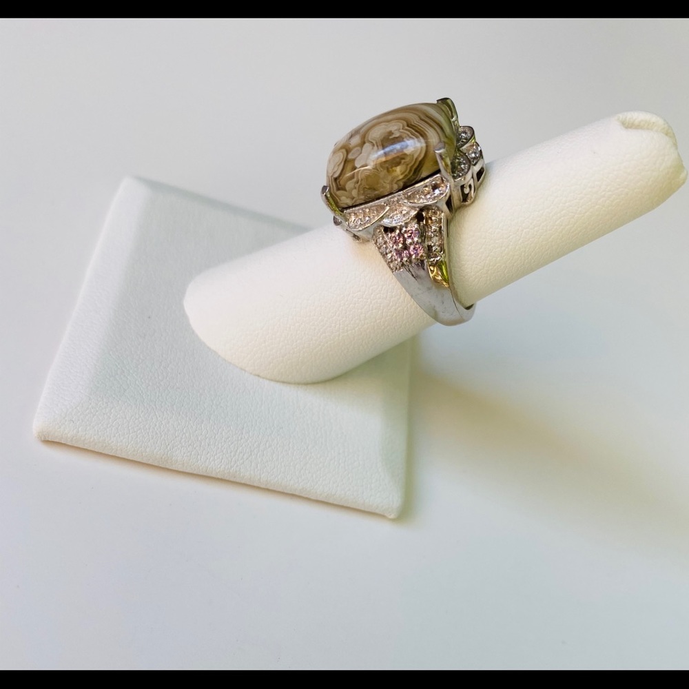 Jasper Gemstone Ring - image 3